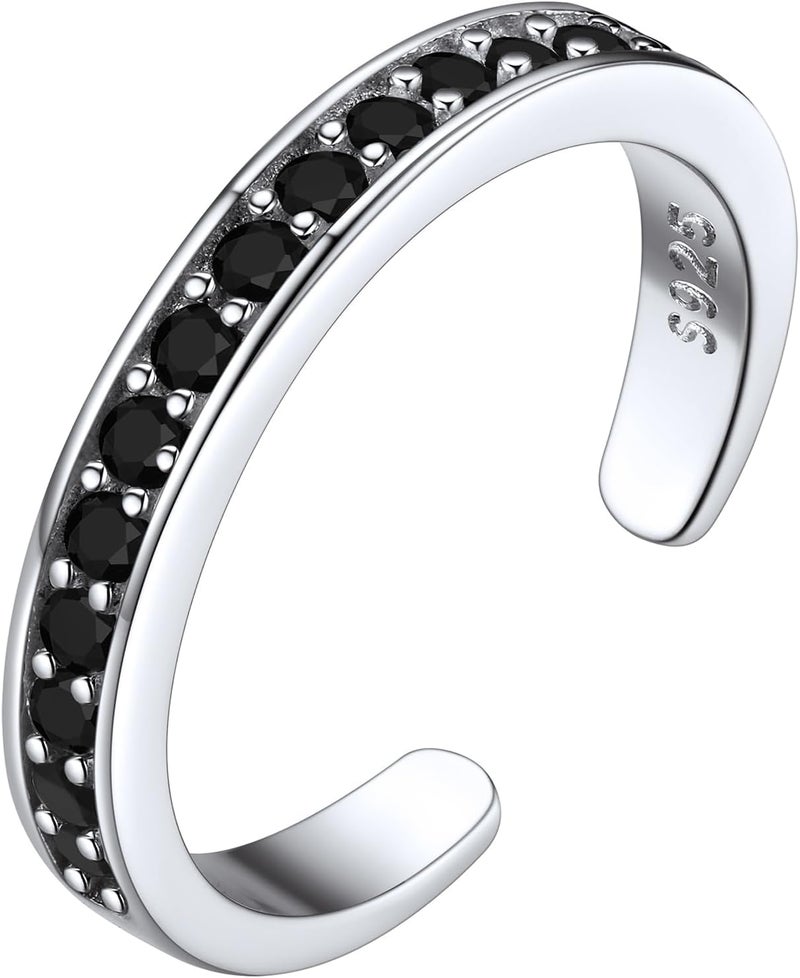 ChicSilver Toe Rings for Women 925 Sterling Silver Toe Ring Hypoallergenic Adjustable Open Rings for Women Summer Jewelry - Image 1